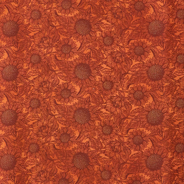 September Fields Favorites - Sienna Tonal Sunflowers 2 Yard Cut