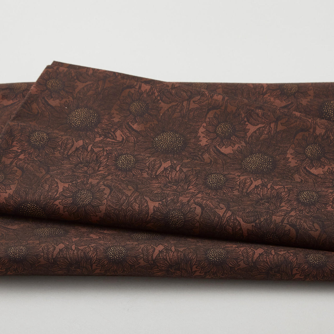September Fields Favorites - Walnut Tonal Sunflowers 2 Yard Cut