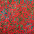 Joyful Holidays Batiks Favorites - Red Poinsettia 2 Yard Cut