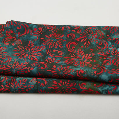 Joyful Holidays Batiks Favorites - Holiday Poinsettia 2 Yard Cut