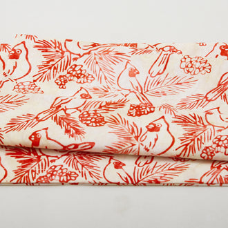Joyful Holidays Batiks Favorites - Neutral Cardinal 2 Yard Cut