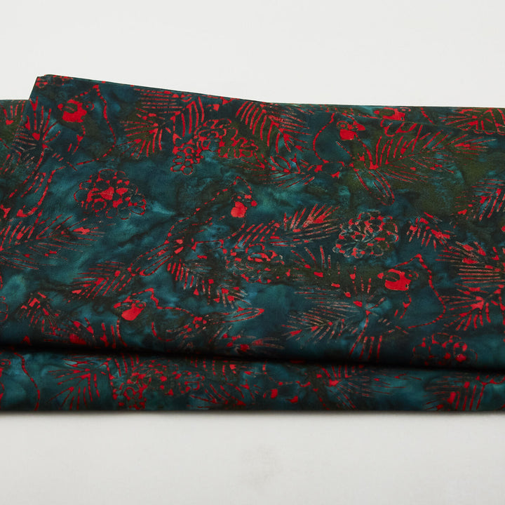 Joyful Holidays Batiks Favorites - Pine Cardinal 2 Yard Cut