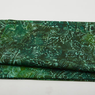 Joyful Holidays Batiks Favorites - Green Bells 2 Yard Cut