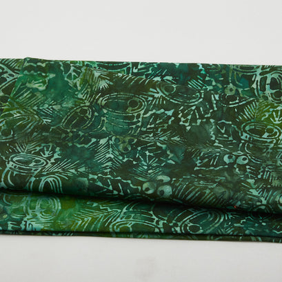 Joyful Holidays Batiks Favorites - Green Bells 2 Yard Cut