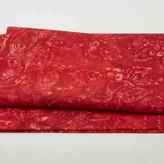 Joyful Holidays Batiks Favorites - Crimson Bells 2 Yard Cut