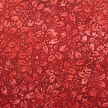 Joyful Holidays Batiks Favorites - Garnet Holly 2 Yard Cut