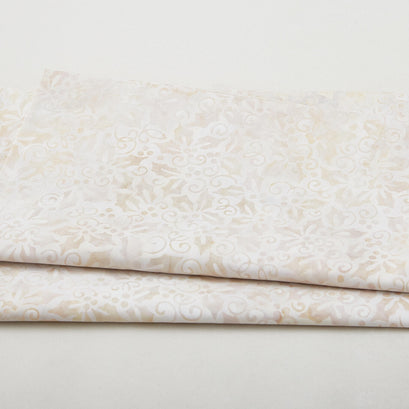 Joyful Holidays Batiks Favorites - Parchment Holly 2 Yard Cut