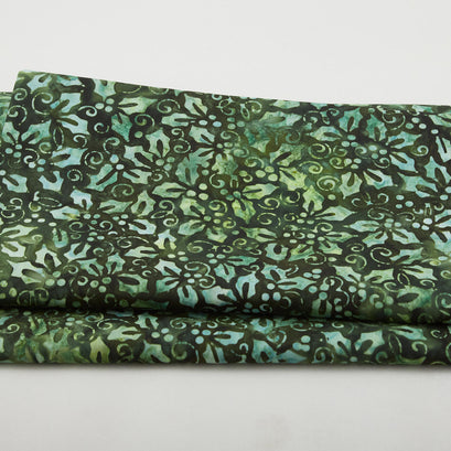Joyful Holidays Batiks Favorites - Spruce Holly 2 Yard Cut