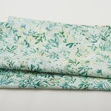 Joyful Holidays Batiks Favorites - Sage Small Leaves 2 Yard Cut
