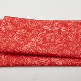 Joyful Holidays Batiks Favorites - Scarlet Small Leaves 2 Yard Cut