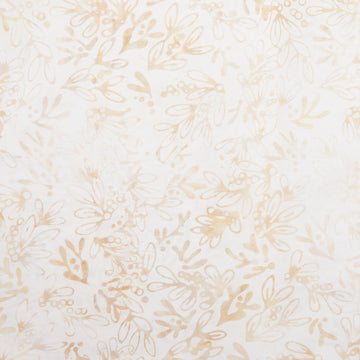 Joyful Holidays Batiks Favorites - Sand Small Leaves 2 Yard Cut