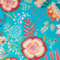 Faraway Florals Favorites - Turquoise Large Tossed Florals 2 Yard Cut