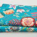 Faraway Florals Favorites - Turquoise Large Tossed Florals 2 Yard Cut