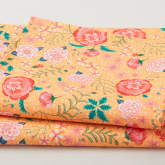 Faraway Florals Favorites - Apricot Tossed Small Florals 2 Yard Cut