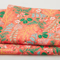 Faraway Florals Favorites - Tangerine Tossed Leaves 2 Yard Cut