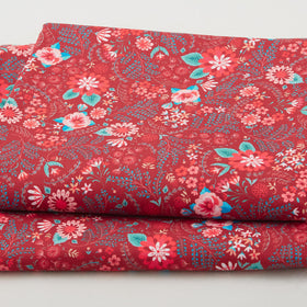Faraway Florals Favorites - Burgundy Packed Small Florals 2 Yard Cut