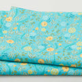 Faraway Florals Favorites - Aqua Small Floral Vines 2 Yard Cut