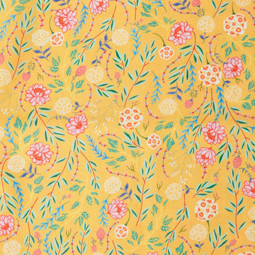 Faraway Florals Favorites - Sunflower Small Floral Vines 2 Yard Cut