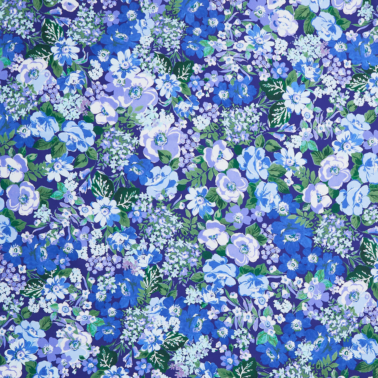 Hydrangea Grace - Flowers Blue Yardage