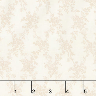Hydrangea Grace - Floral Lattice Natural Yardage