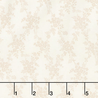 Hydrangea Grace - Floral Lattice Natural Yardage