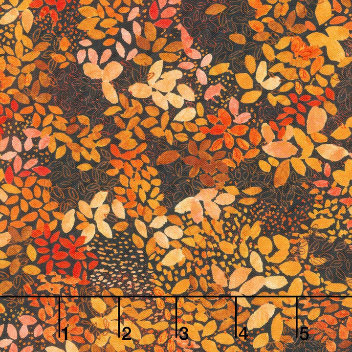 Sunlit Garden - Leaves Chocolate Yardage