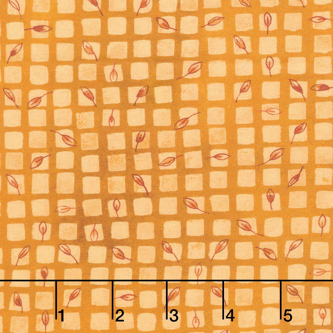Sunlit Garden - Grid Curry Yardage