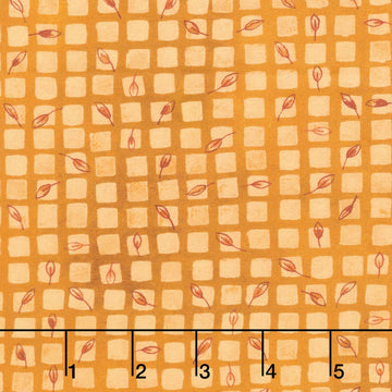 Sunlit Garden - Grid Curry Yardage
