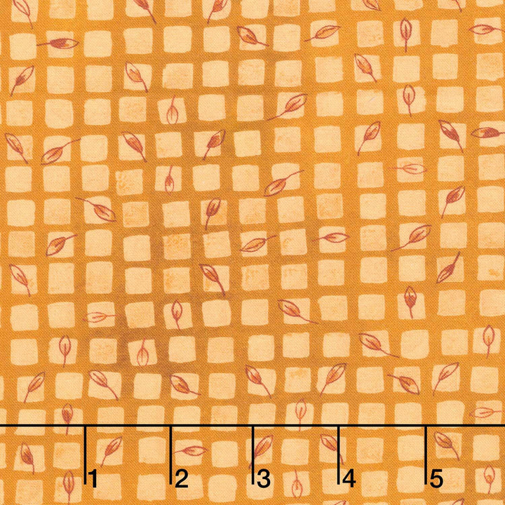 Sunlit Garden - Grid Curry Yardage