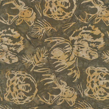 Artisan Batiks - Woodland Wonders Animals Brown Yardage