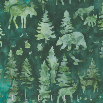 Artisan Batiks - Woodland Wonders Forest Jade Yardage
