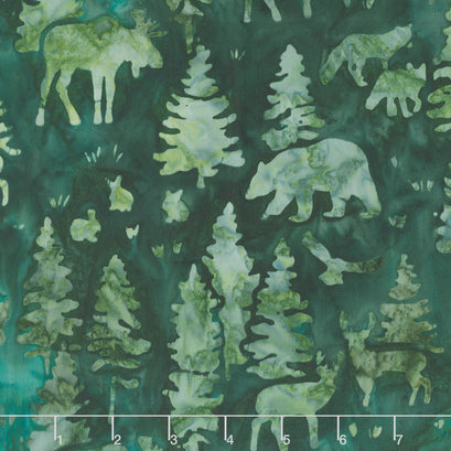 Artisan Batiks - Woodland Wonders Forest Jade Yardage