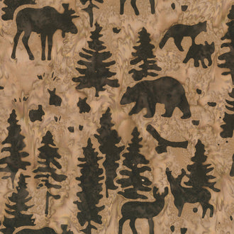 Artisan Batiks - Woodland Wonders Forest Walnut Yardage