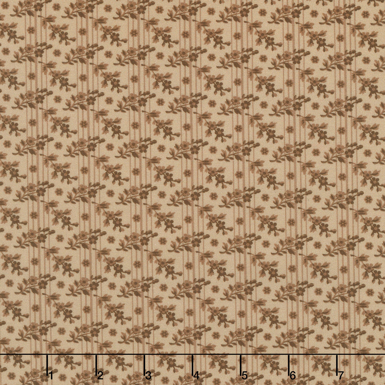 Life on the Ridge - Flowers Tan Yardage