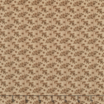 Life on the Ridge - Flowers Tan Yardage
