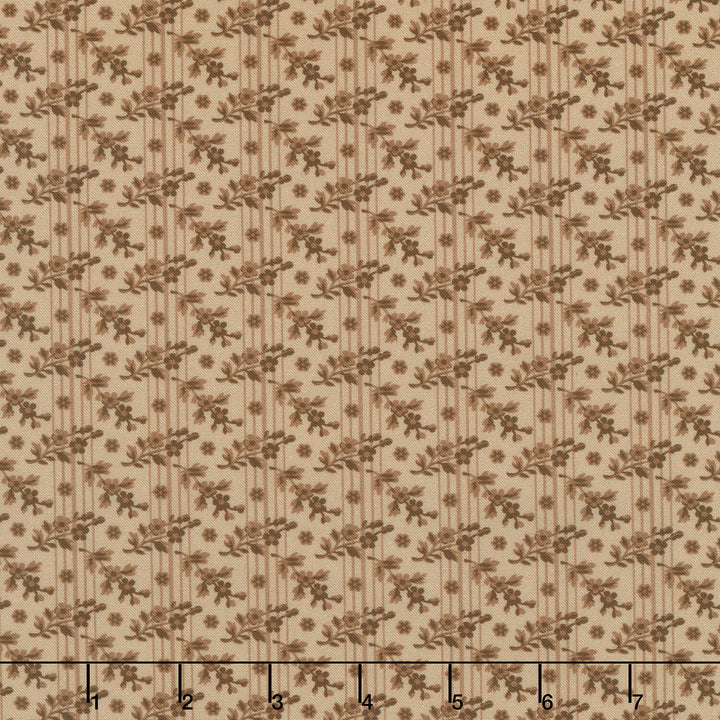 Life on the Ridge - Flowers Tan Yardage