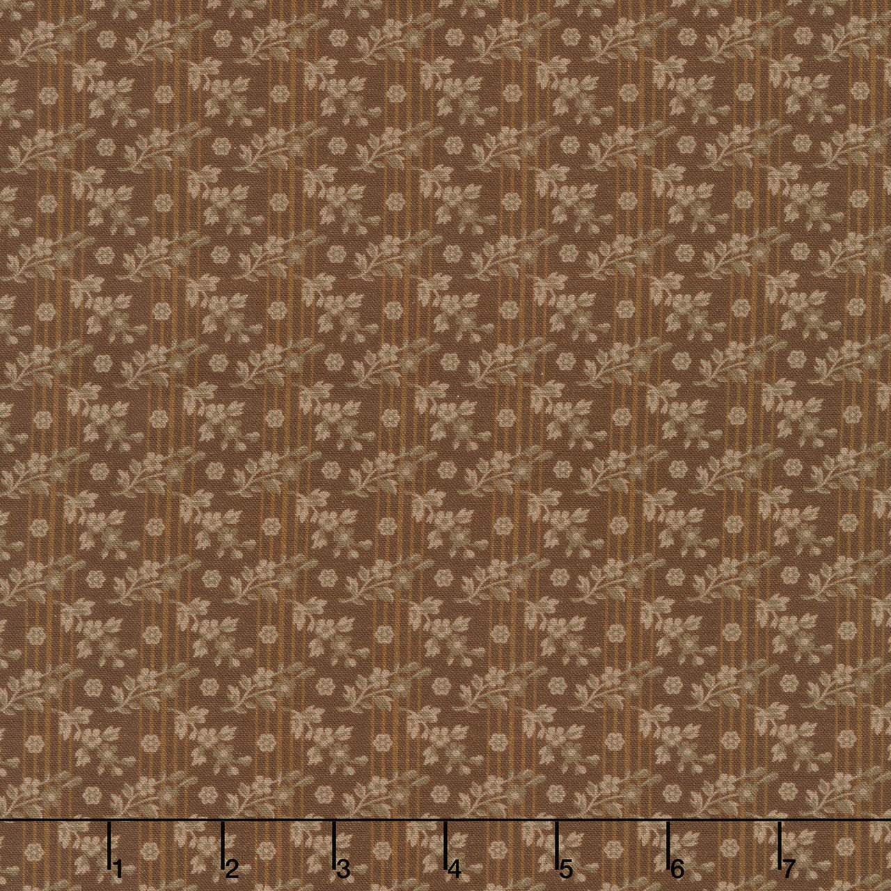 Life on the Ridge - Flowers Brown Yardage
