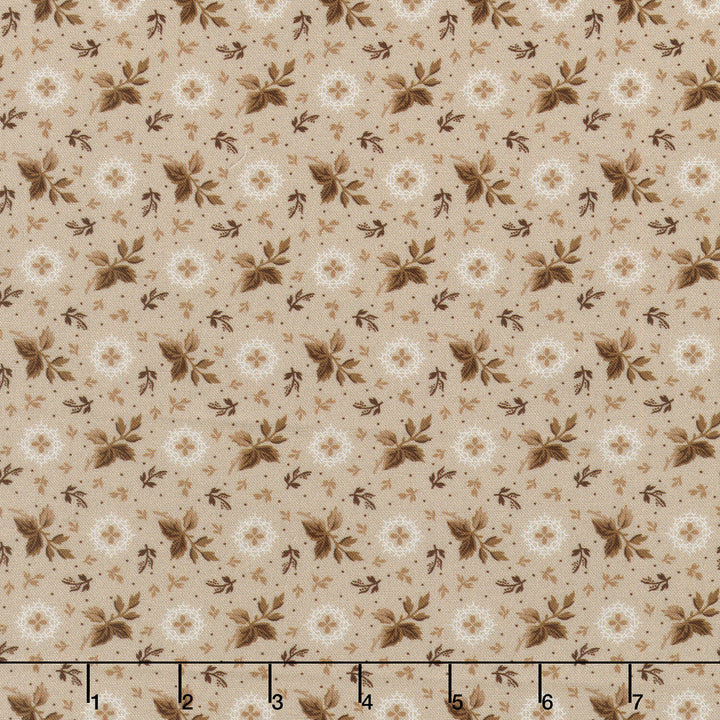 Life of the Ridge Wide - Leaves Tan 108" Wide Backing