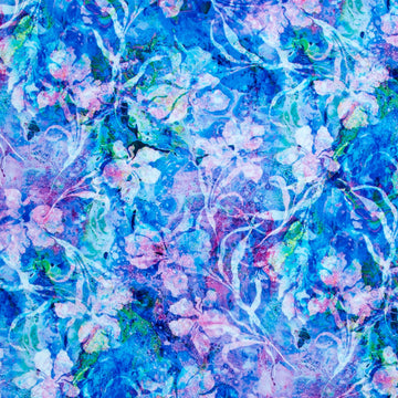 Wide Collection - Irises Hyacinth 108" Wide Backing