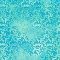 Mixed Metallics - Swirls Aqua Metallic Yardage