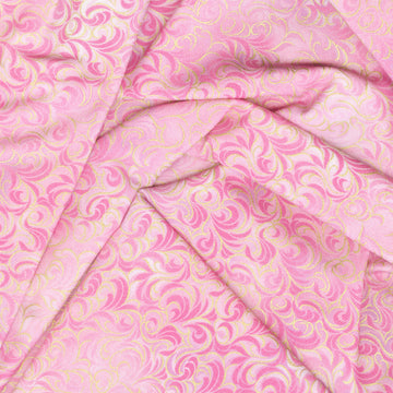 Mixed Metallics - Swirls Camellia Metallic Yardage