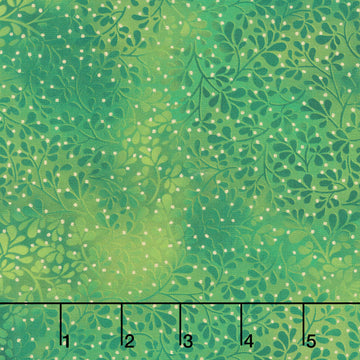 Mixed Metallics - Leaves Leaf Metallic Yardage