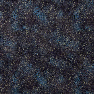 Mixed Metallics - Leaves Onyx Metallic Yardage
