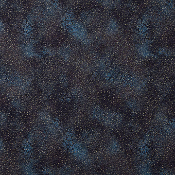 Mixed Metallics - Leaves Onyx Metallic Yardage