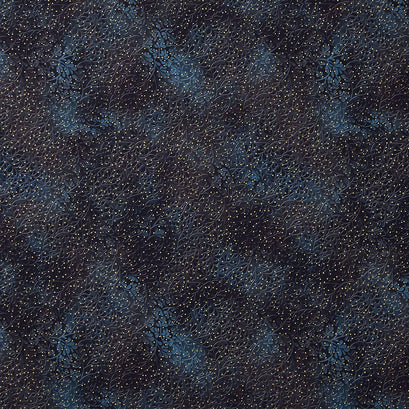 Mixed Metallics - Leaves Onyx Metallic Yardage