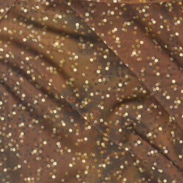 Mixed Metallics - Dots Espresso Metallic Yardage