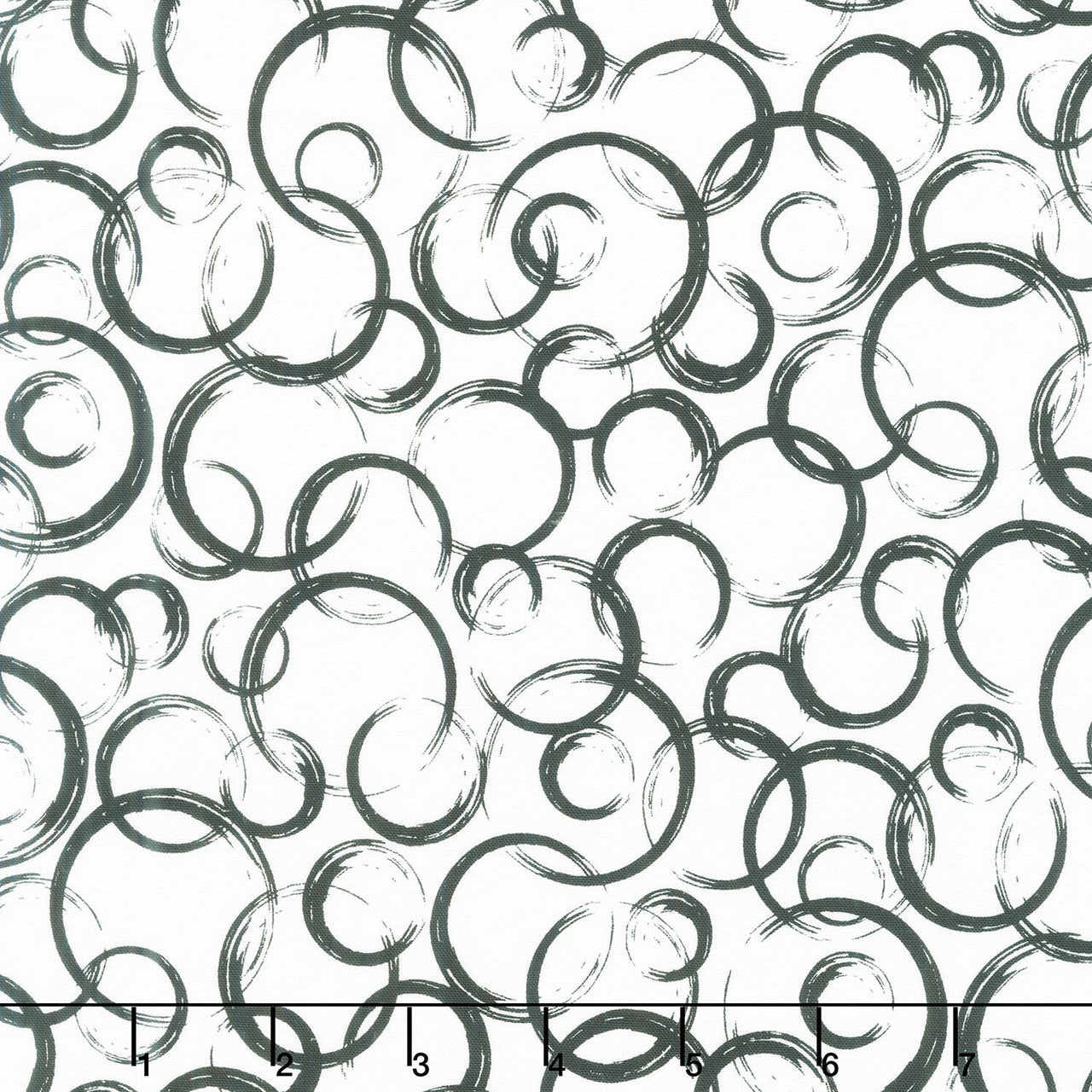 Inkwell - Circles White Yardage