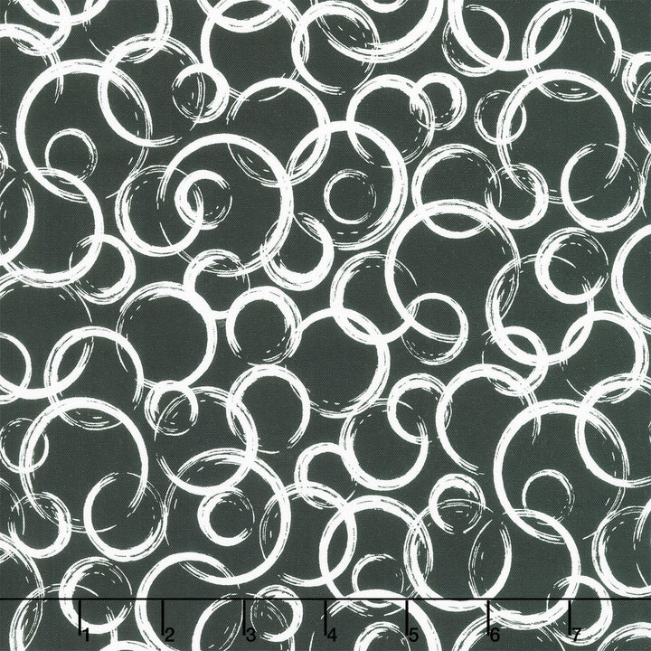 Inkwell - Circles Black Yardage