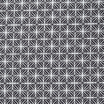 Inkwell - Tiles Black Yardage