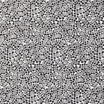 Inkwell - Petals White Yardage